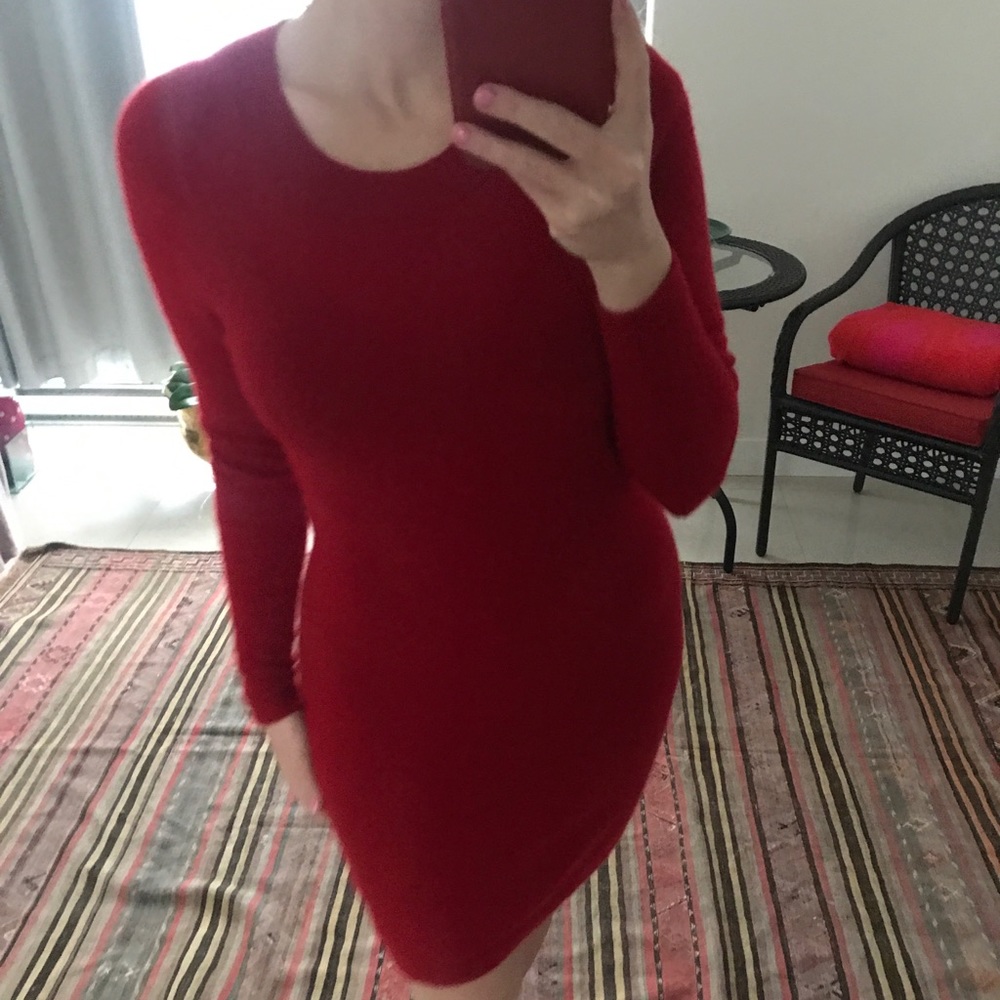 Cashmere sweater dress